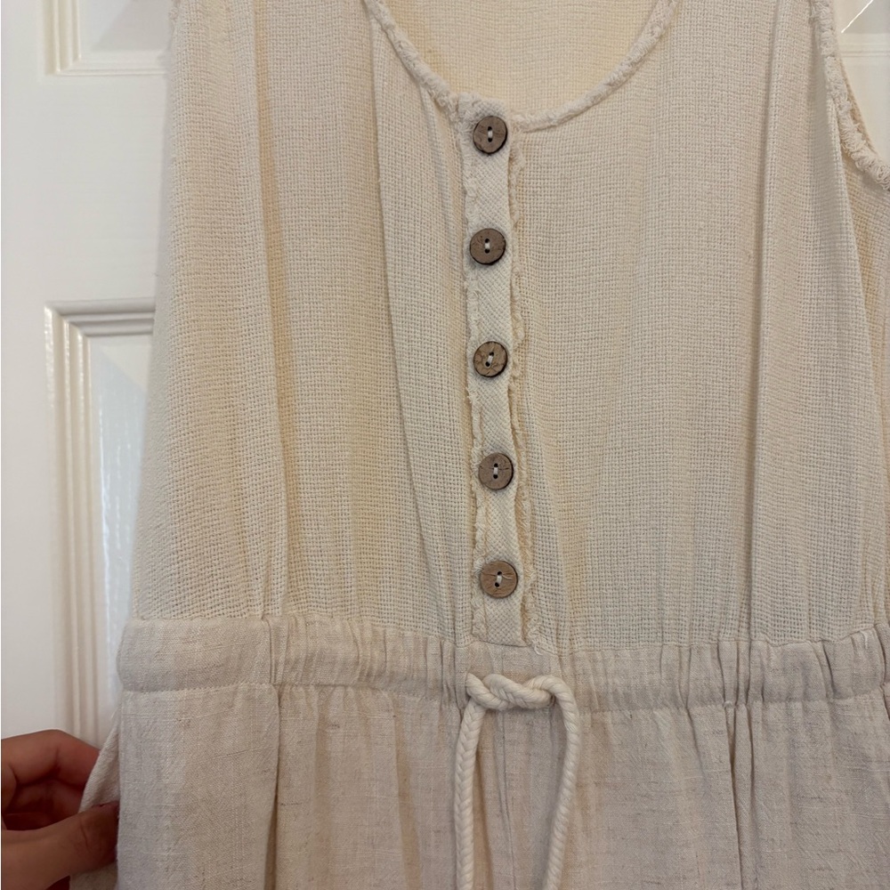 Love Riche Cream Button-Down Dress - Picture 2 of 5